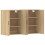 Berkfield Wall Mounted Cabinets 2 pcs Sonoma Oak Engineered Wood 5