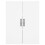 Berkfield Wall Mounted Cabinets 2 pcs White Engineered Wood 6