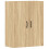 Berkfield Wall Mounted Cabinets 2 pcs Sonoma Oak Engineered Wood 6