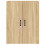 Berkfield Wall Mounted Cabinets 2 pcs Sonoma Oak Engineered Wood 7