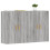 Berkfield Wall Mounted Cabinets 2 pcs Grey Sonoma Engineered Wood 3