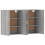 Berkfield Wall Mounted Cabinets 2 pcs Grey Sonoma Engineered Wood 5