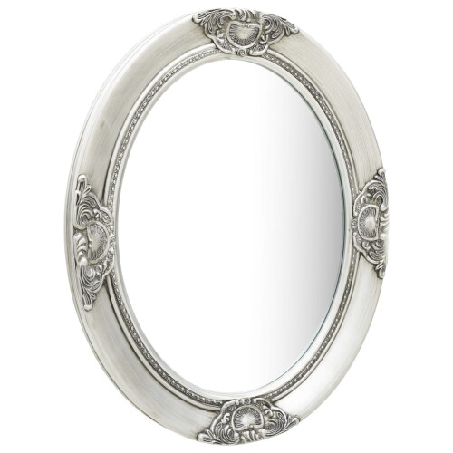 Berkfield Wall Mirror Baroque Style 50x60 cm Silver 1