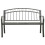 Berkfield Garden Bench with Table Grey 120 cm Steel 3