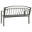 Berkfield Garden Bench with Table Grey 120 cm Steel 5