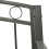 Berkfield Garden Bench with Table Grey 120 cm Steel 6