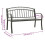 Berkfield Garden Bench with Table Grey 120 cm Steel 7