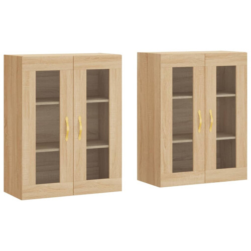 Berkfield Wall Mounted Cabinets 2 pcs Sonoma Oak Engineered Wood 1