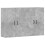 Berkfield Wall Mounted Cabinets 2 pcs Concrete Grey Engineered Wood 2