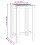 Berkfield Garden Bar Table 60x60x105 cm Solid Wood Acacia 6