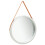 Berkfield Wall Mirror with Strap 60 cm Silver 2