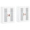 Berkfield Wall Mounted Cabinets 2 pcs White Engineered Wood 2