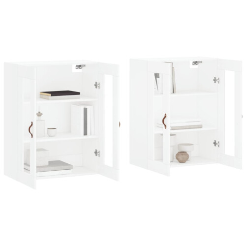 Berkfield Wall Mounted Cabinets 2 pcs White Engineered Wood 2