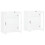 Berkfield Wall Mounted Cabinets 2 pcs White Engineered Wood 4