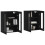 Berkfield Wall Mounted Cabinets 2 pcs Black Engineered Wood 3