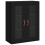 Berkfield Wall Mounted Cabinets 2 pcs Black Engineered Wood 5