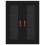 Berkfield Wall Mounted Cabinets 2 pcs Black Engineered Wood 6