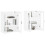 Berkfield Wall Mounted Cabinets 2 pcs White Engineered Wood 3