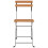 Berkfield Folding Bistro Chairs 4 pcs Solid Wood Teak and Steel 4