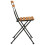 Berkfield Folding Bistro Chairs 4 pcs Solid Wood Teak and Steel 5