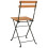 Berkfield Folding Bistro Chairs 4 pcs Solid Wood Teak and Steel 6