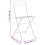 Berkfield Folding Bistro Chairs 4 pcs Solid Wood Teak and Steel 9