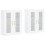 Berkfield Wall Mounted Cabinets 2 pcs White Engineered Wood 2