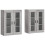 Berkfield Wall Mounted Cabinets 2 pcs Grey Sonoma Engineered Wood 2