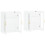Berkfield Wall Mounted Cabinets 2 pcs White Engineered Wood 4