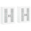 Berkfield Wall Mounted Cabinets 2 pcs White Engineered Wood 2
