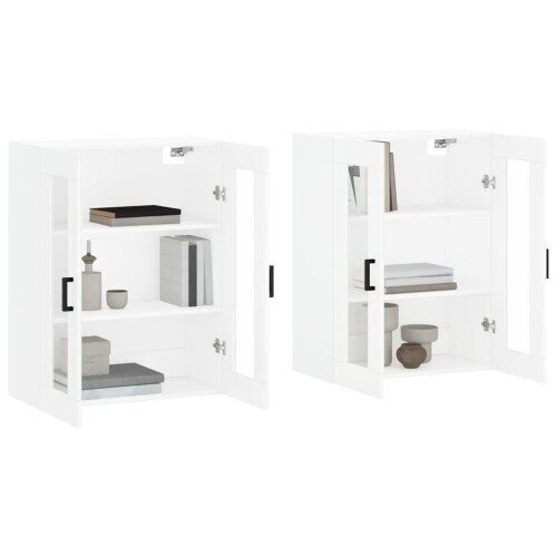Berkfield Wall Mounted Cabinets 2 pcs White Engineered Wood 2