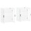 Berkfield Wall Mounted Cabinets 2 pcs White Engineered Wood 4
