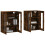Berkfield Wall Mounted Cabinets 2 pcs Smoked Oak Engineered Wood 3
