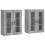 Berkfield Wall Mounted Cabinets 2 pcs Concrete Grey Engineered Wood 2