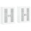 Berkfield Wall Mounted Cabinets 2 pcs White Engineered Wood 2