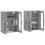 Berkfield Wall Mounted Cabinets 2 pcs Concrete Grey Engineered Wood 3