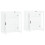 Berkfield Wall Mounted Cabinets 2 pcs White Engineered Wood 4