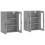 Berkfield Wall Mounted Cabinets 2 pcs Concrete Grey Engineered Wood 4