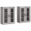 Berkfield Wall Mounted Cabinets 2 pcs Grey Sonoma Engineered Wood 2