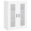 Berkfield Wall Mounted Cabinets 2 pcs White Engineered Wood 5