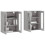 Berkfield Wall Mounted Cabinets 2 pcs Grey Sonoma Engineered Wood 3