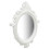 Berkfield Wall Mirror Castle Style 56x76 cm White 2