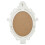 Berkfield Wall Mirror Castle Style 56x76 cm White 4