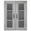 Berkfield Wall Mounted Cabinets 2 pcs Grey Sonoma Engineered Wood 6