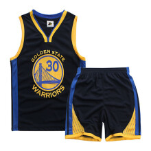 Stephen Curry nr. 30 basketballtrøjesæt Warriors-uniform til børn