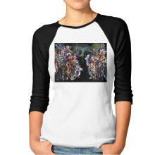 Final Fantasy Dam Baseboll T-shirts Bomull Klassiska Raglanärmar