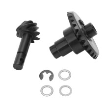 Steel Helical Bevel Gear Set 8T 27T for Axial SCX10 II III 1/10 RC Car, Durable Upgrade with Smoother Power Transfer