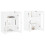 Berkfield Wall Mounted Cabinets 2 pcs White Engineered Wood 3