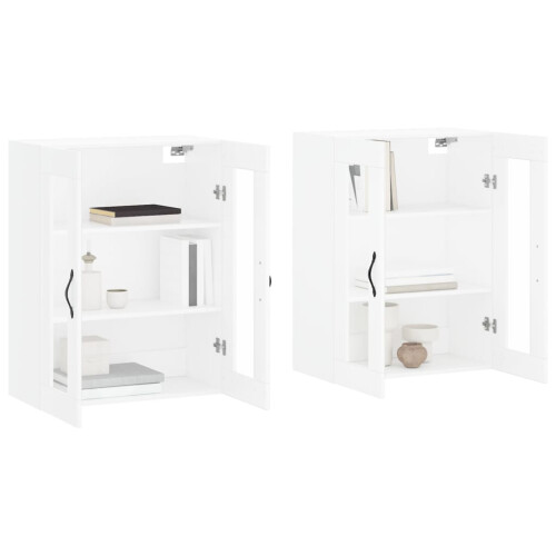 Berkfield Wall Mounted Cabinets 2 pcs White Engineered Wood 2