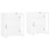 Berkfield Wall Mounted Cabinets 2 pcs White Engineered Wood 4